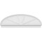 Ekena Millwork Elliptical 4 Spoke Architectural Grade PVC Combination Pediment, 74"W x 25-3/8"H x 2-3/4"P PEDPC074X255ELL04 - alternate 6